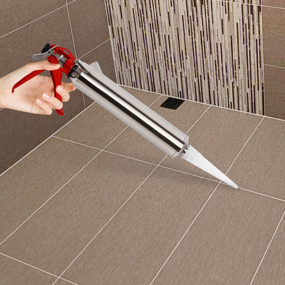 Cement Grout Mortar Pointing Grouting Gun Sprayer Applicator Tool W/2 Nozzle