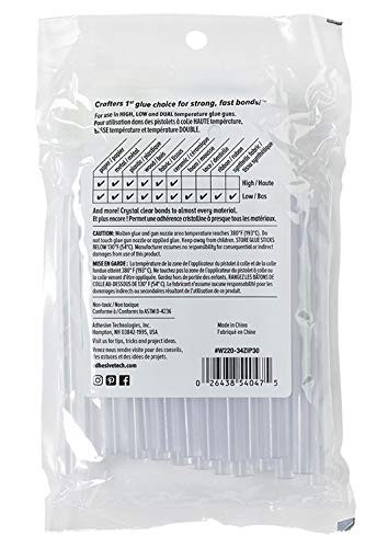 Hot Glue Sticks 4" Mini Size, Clear, 30 Sticks