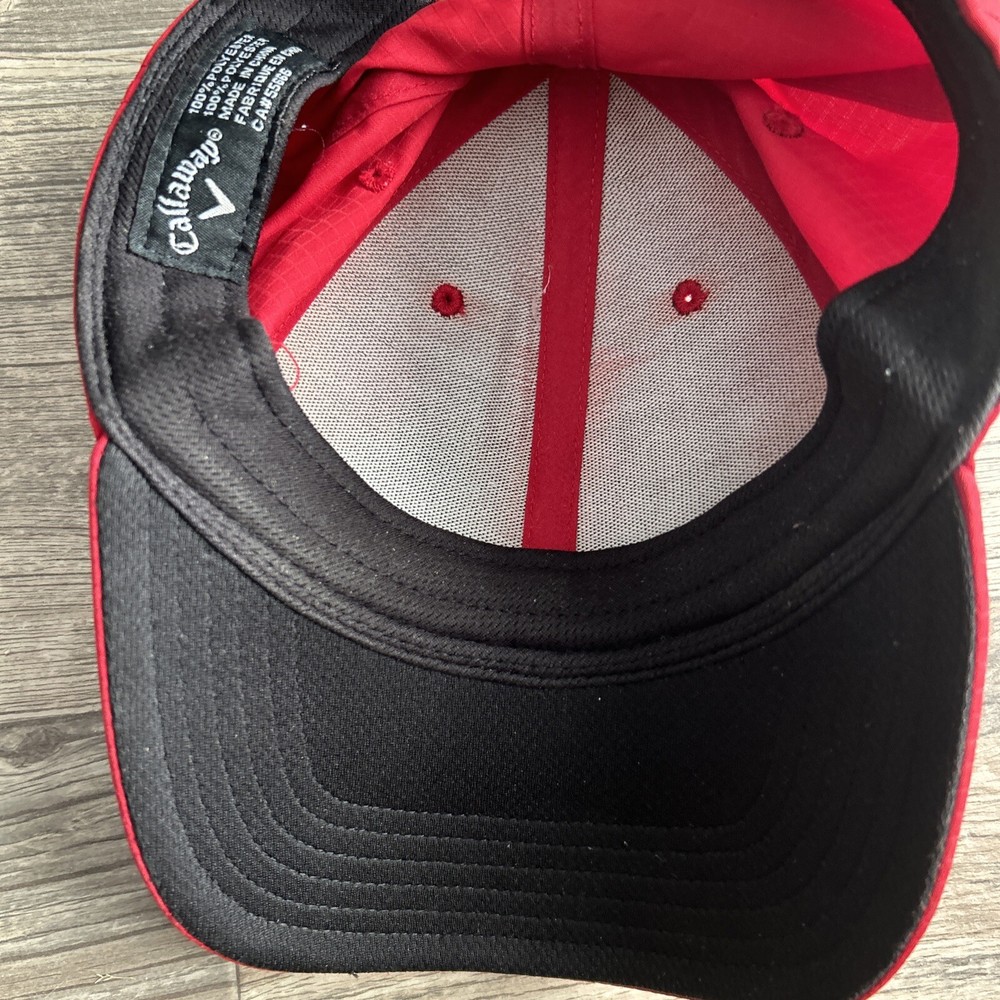 callaway red adjustable hat