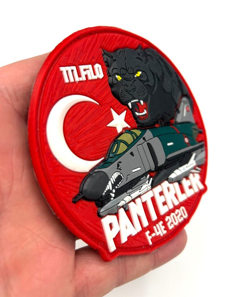 F-4 PHANTOM -TURKISH AIR FORCE- 111th SQUADRON PANTHERS -HIGH QUALITY PVC PATCH