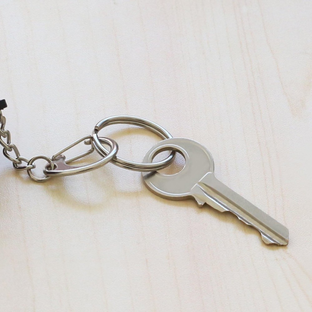 Prudance 100PCS Key Rings Metal Round Split Ring - Bulk Pack 100PCS, Silver