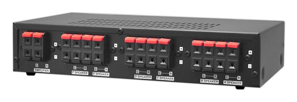 12 Speaker Selector 6 Zone Controller Home Audio Stereo Switcher Center Hub