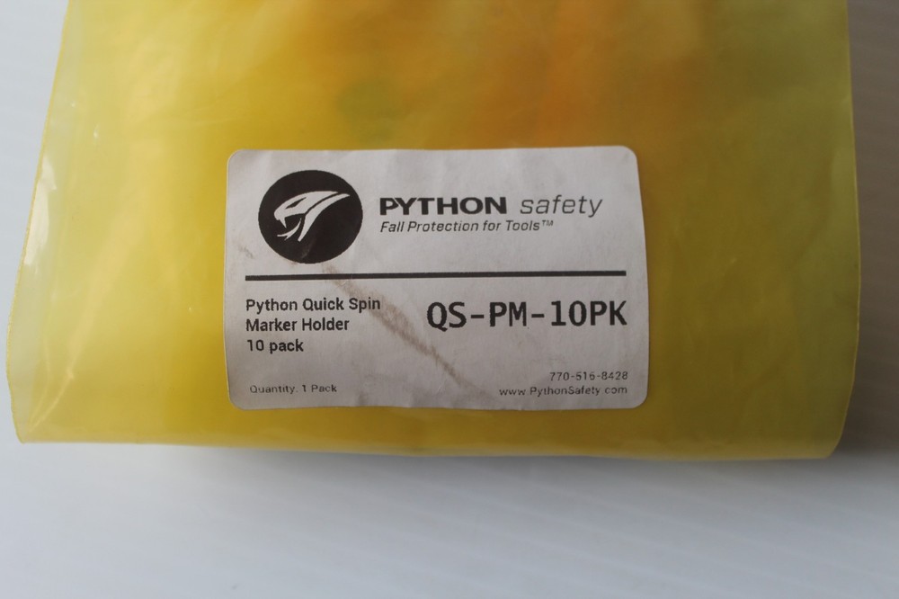 Python Safety QS-PM-10PK Quick Spin Adaptor - Permanent Marker Holder - 10 pk
