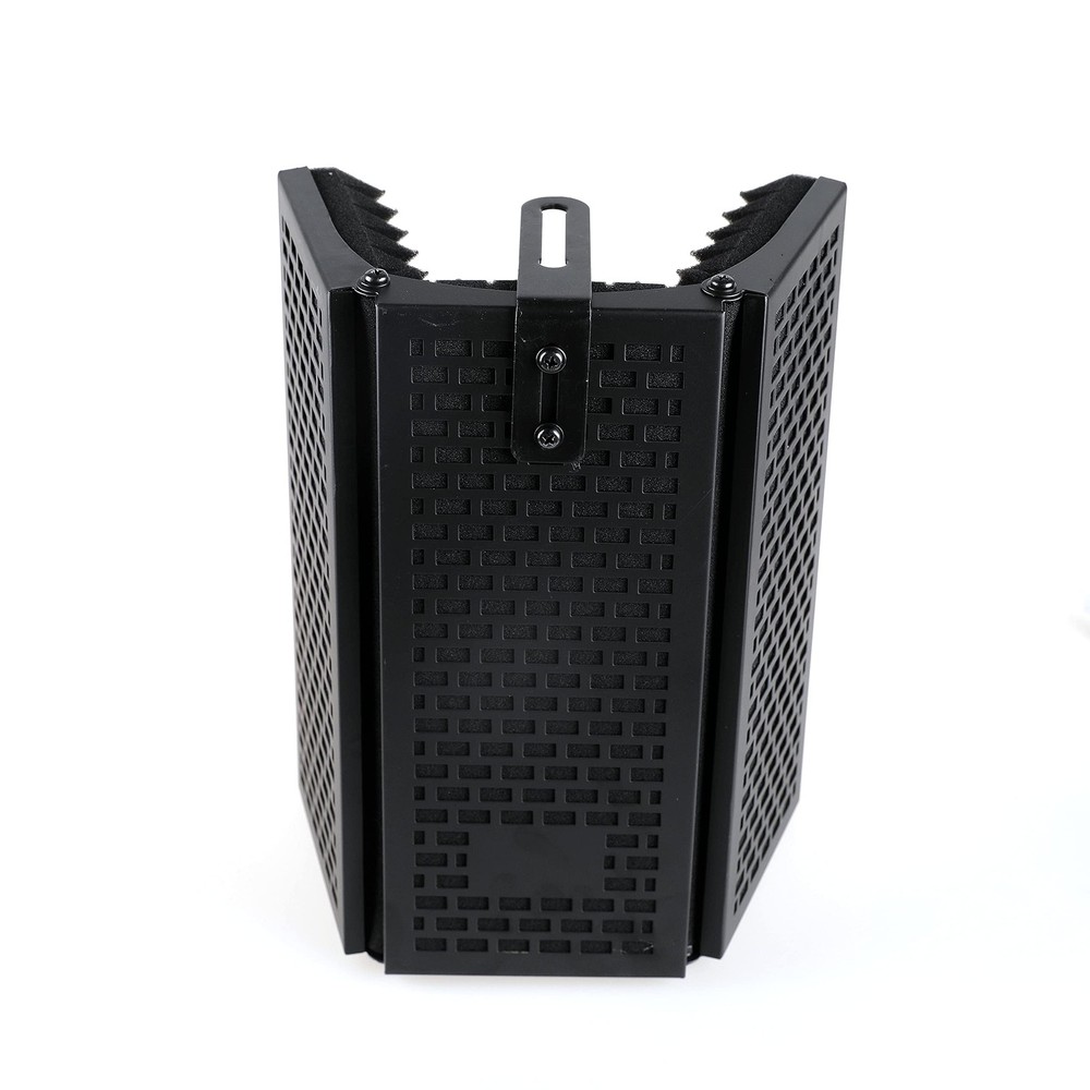 Microphone Isolation Shield, Foldable Mic Shield with Triple Sound Insulation...