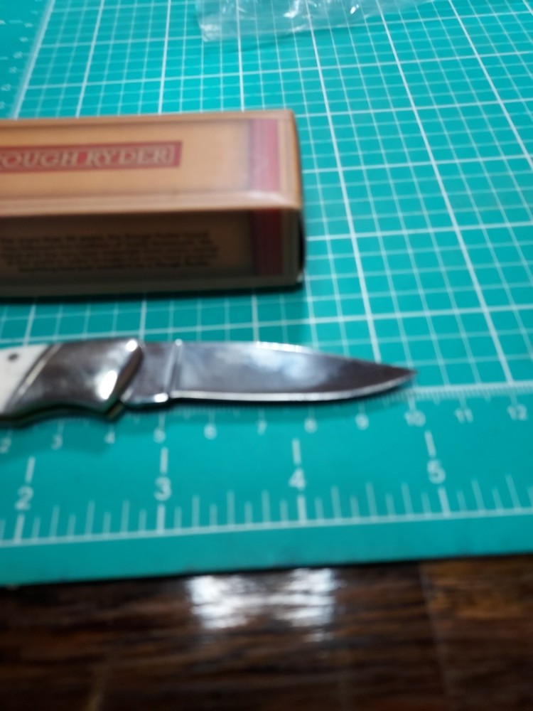 Rough Ryder Small Lockback with Smooth Bone Handle Pocket Knife - NEW