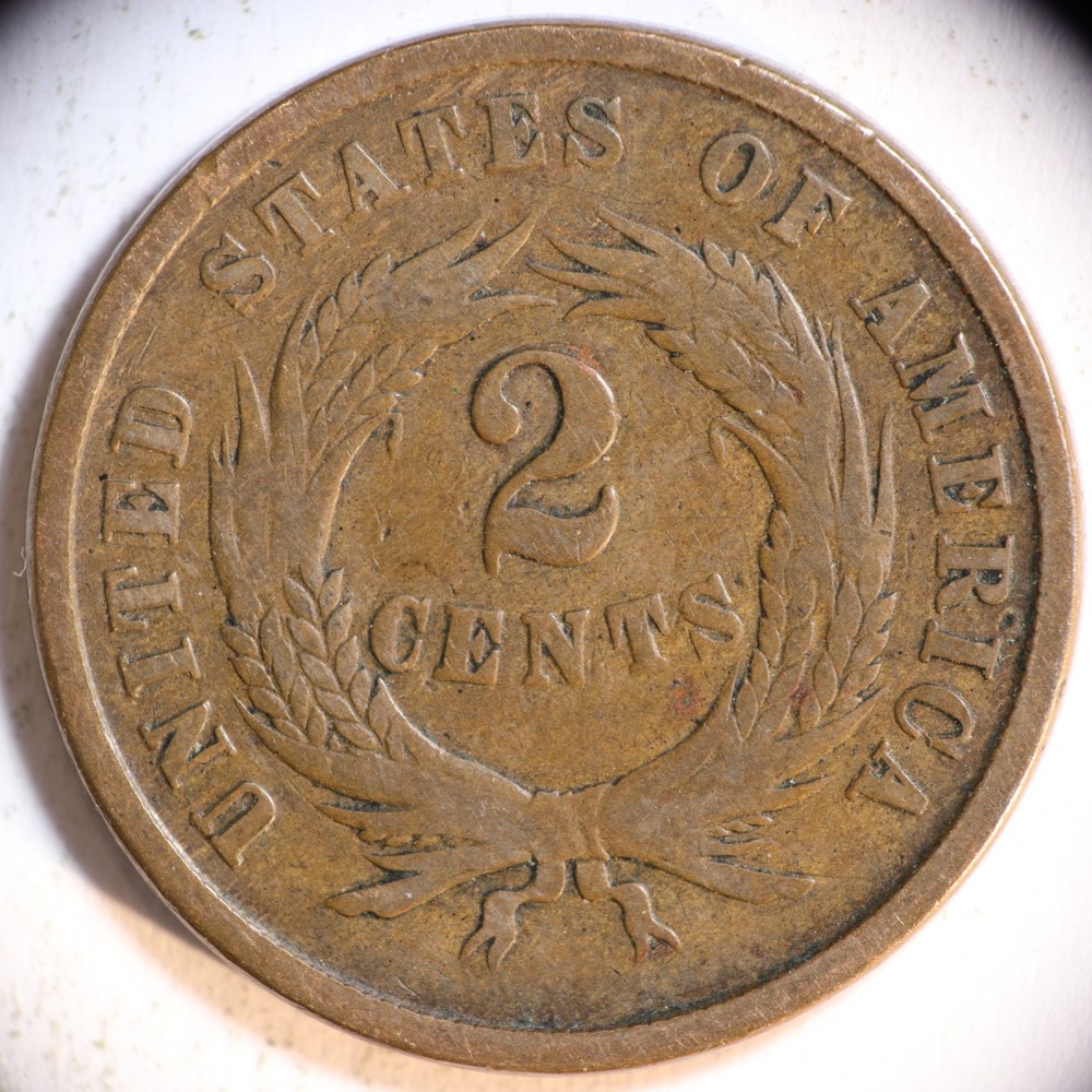 1864 2 Cent Piece, G/VG!