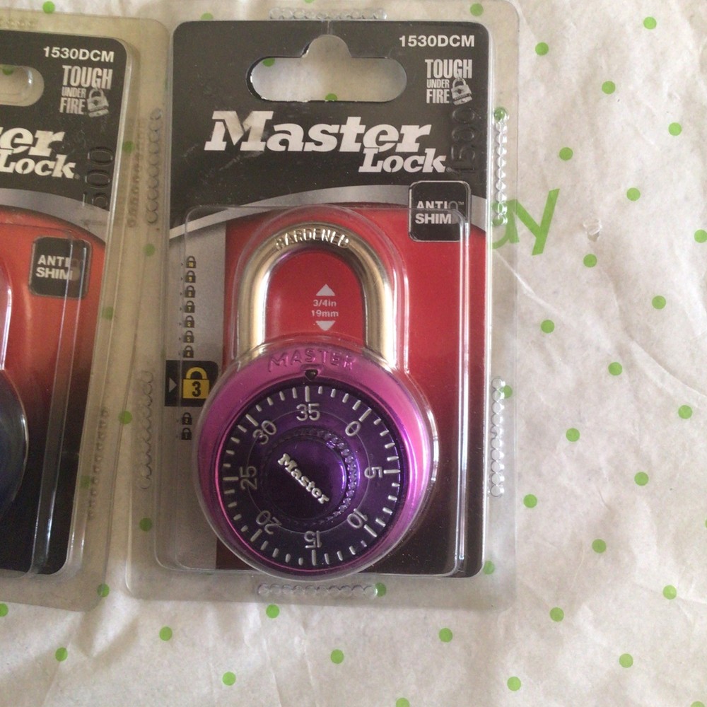 Combination Padlocks Master Lock - 3 Locks NEW SEALED