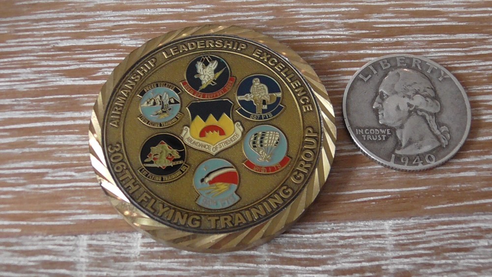 USAF 306 TRG 306th Flying Training Group Challenge Coin #A744