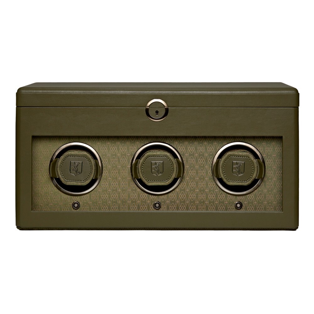Earth Triple Watch Winder- Olive