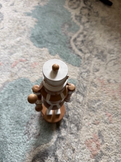 Wooden Nutcracker - 13"x3.5" - decorative - doesn't actually crack nuts