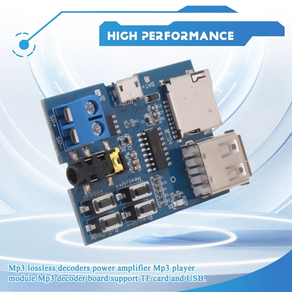 Mp3 Lossless Decoders Decoding Amplifier Mp3 Player Audio Module Mp34989