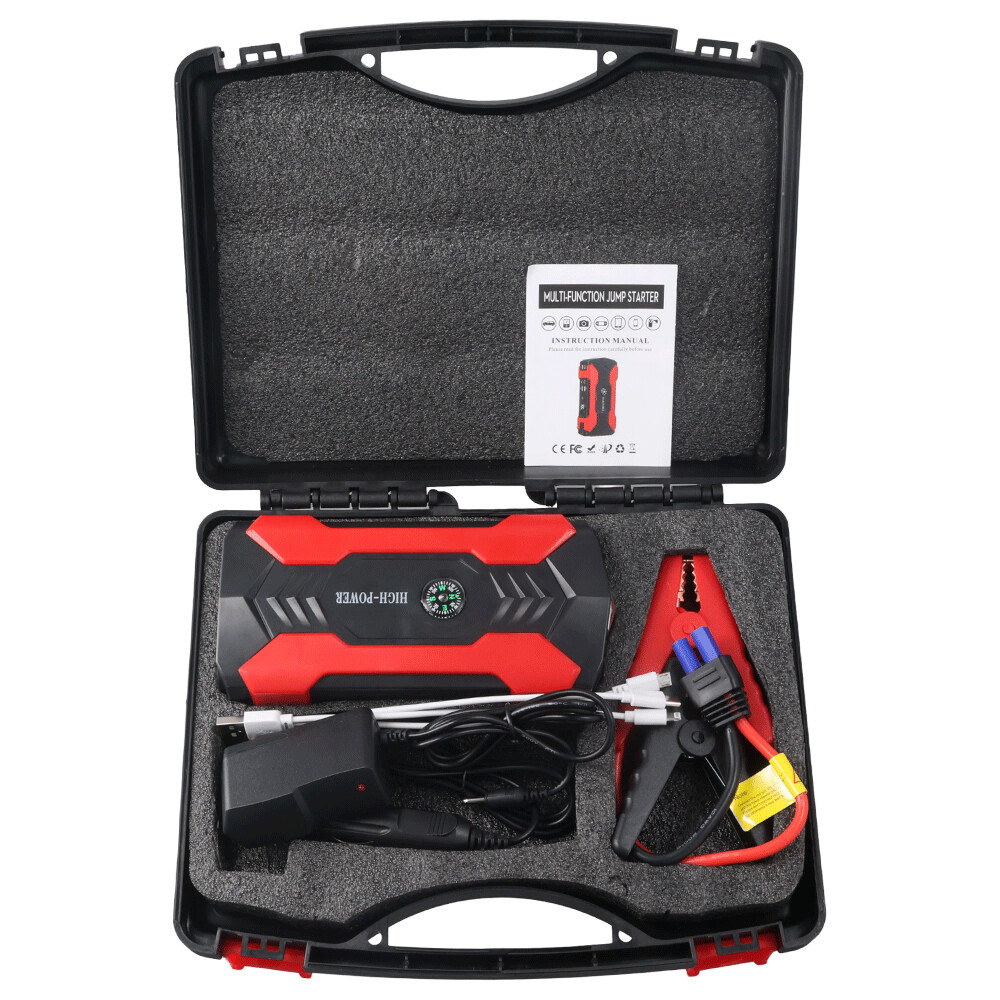 Vehicle Emergency Start Power Supply LED Emergency Light with Hazard Warning Function Dark