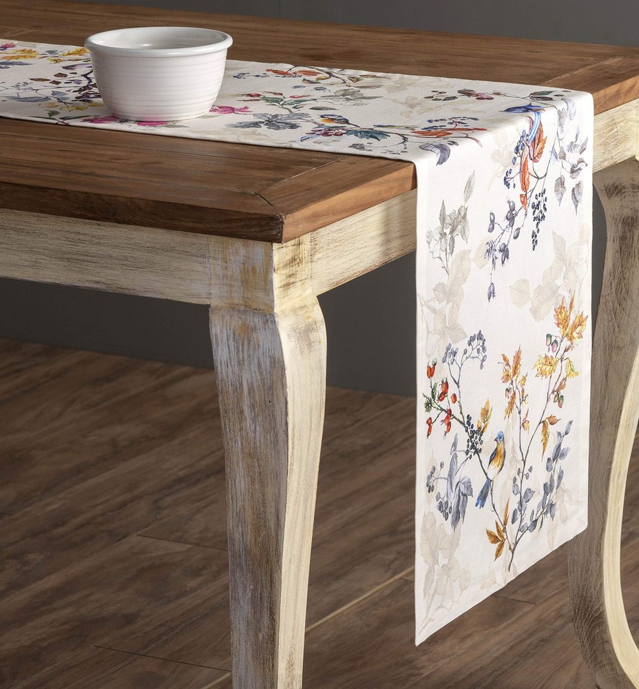 Maison d' Hermine Table Runner 100% Cotton Single Layer Table Runners 108 inches