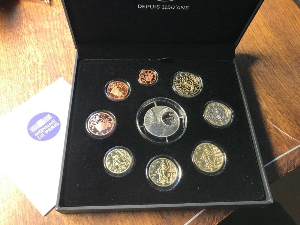 FRANCE SET PROOF CIRCULATING CORNERS PROOF SET 2014 (COQ SILVER)