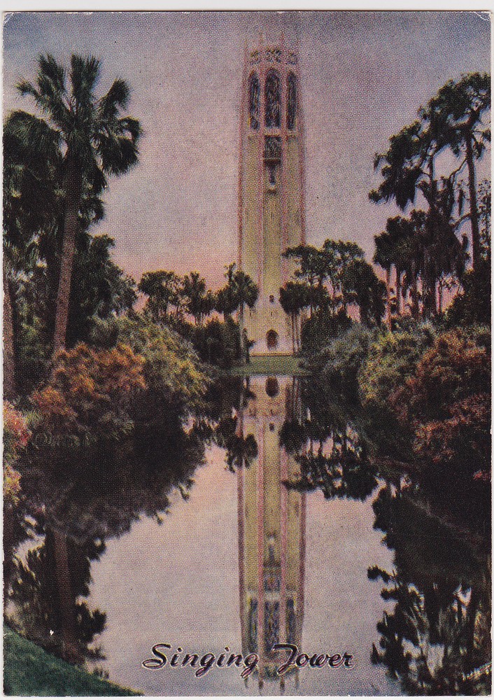 1937 The Singing Tower Winter Haven Florida Brochure