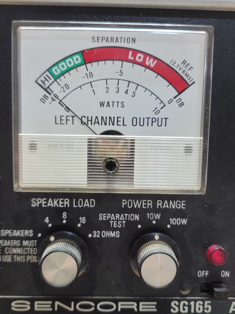 Sencore SG 165 Stereo AM FM Alignment Generator STEREO ANALYZER SG165 POWERS ON!