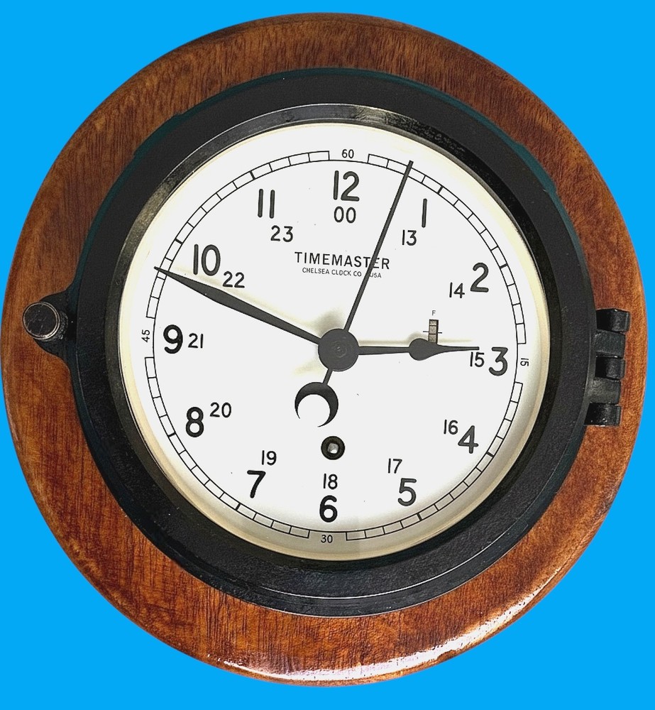 Chelsea ship’s clock 12E Phenolic case circa 1966, Restored
