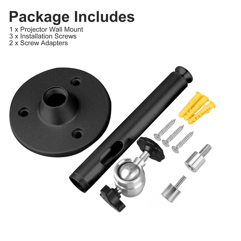 360° Rotatable Universal Wall Ceiling Mount Stand for Mini Projector DVR Camera