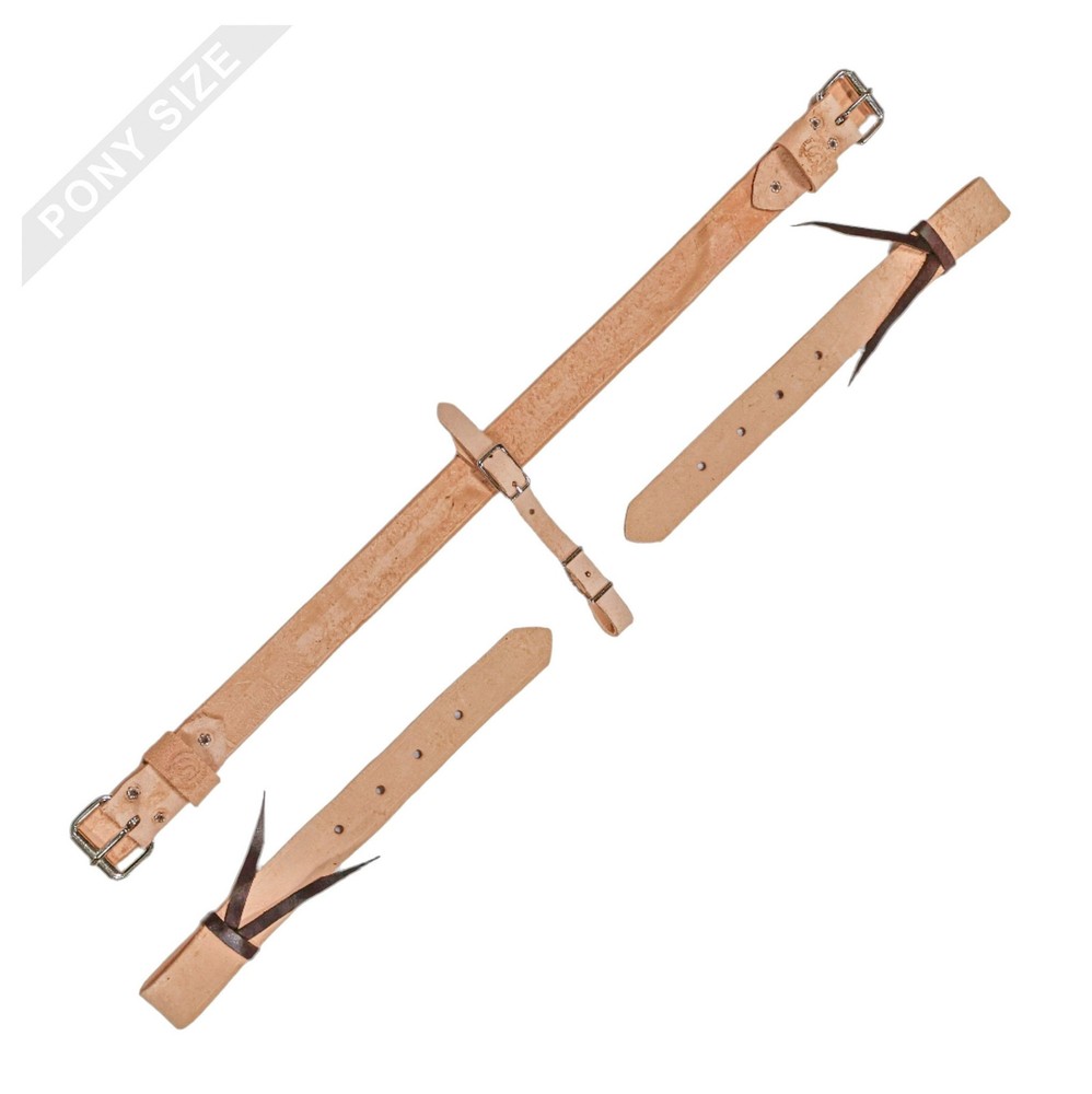 Roughout Pony Leather Back Girth With Billets
