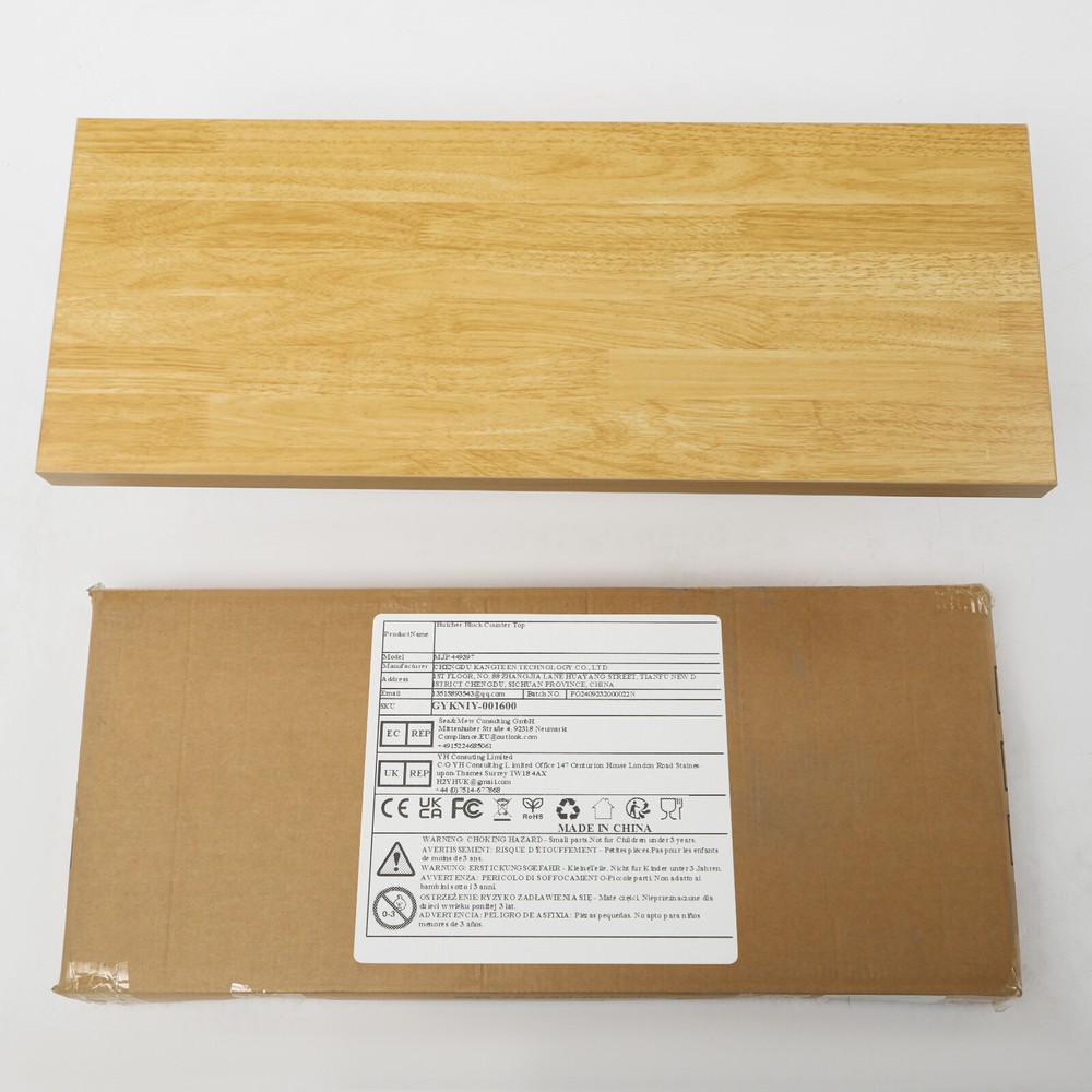 US Wood Color 75x30x3.5cm Adjustable Workbenches Tabletop Rectangular Countertop