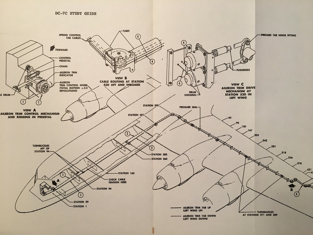 Douglas DC-7C Study Guide Manual