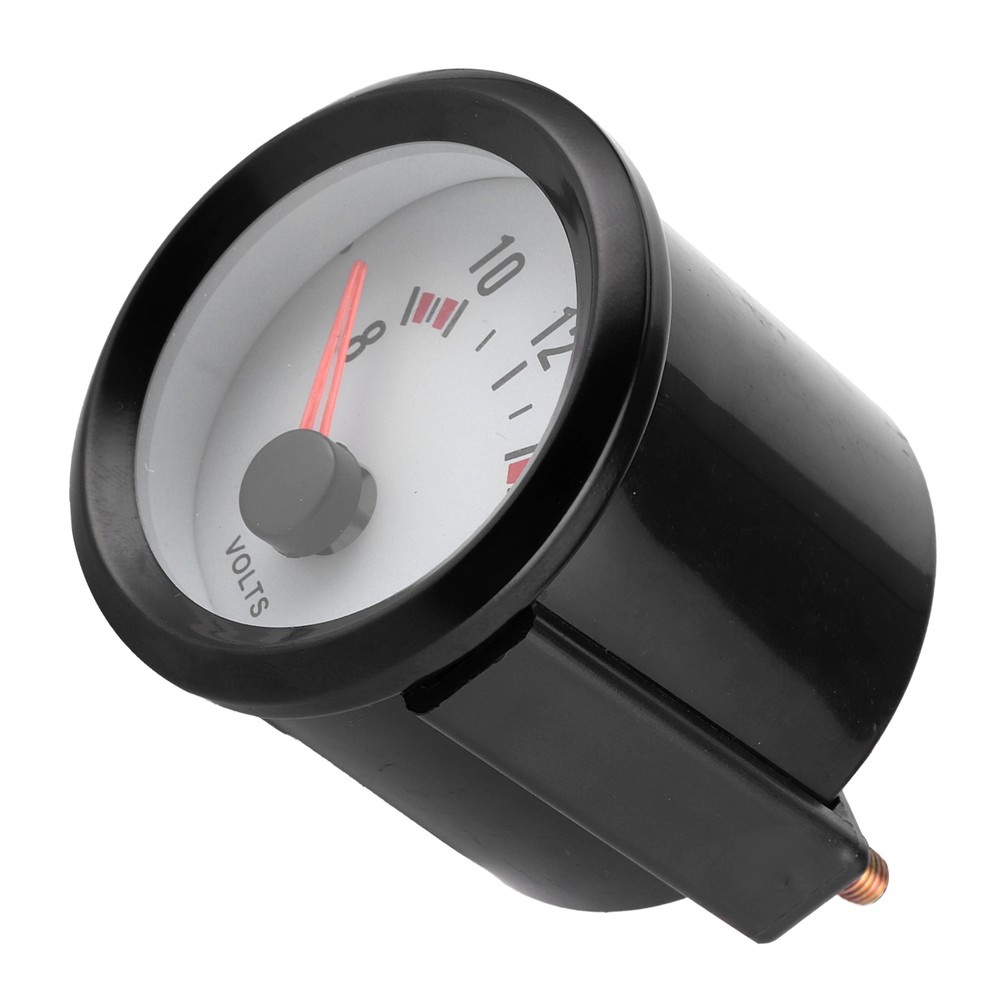 2in Pointer Voltage Gauge 8‑16V Measurement Range Blue LED Voltmeter Universal