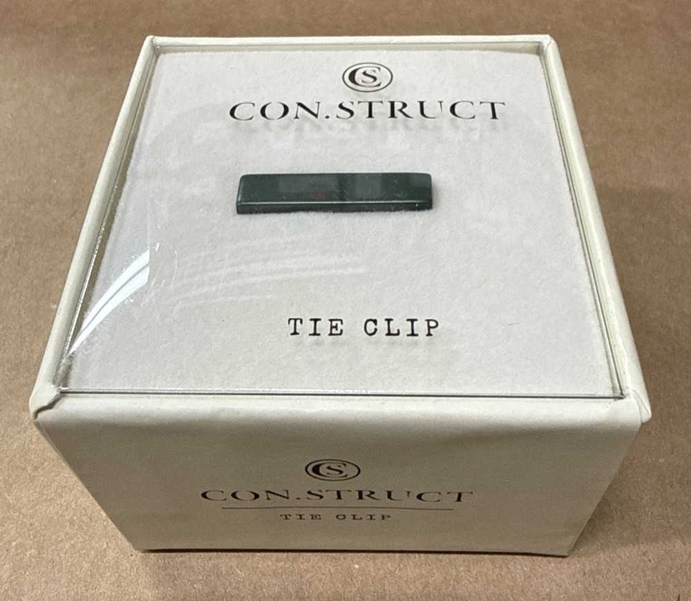 Construct Men's Solid Ivy Quartz 1" Tie Bar (Ivy Green)