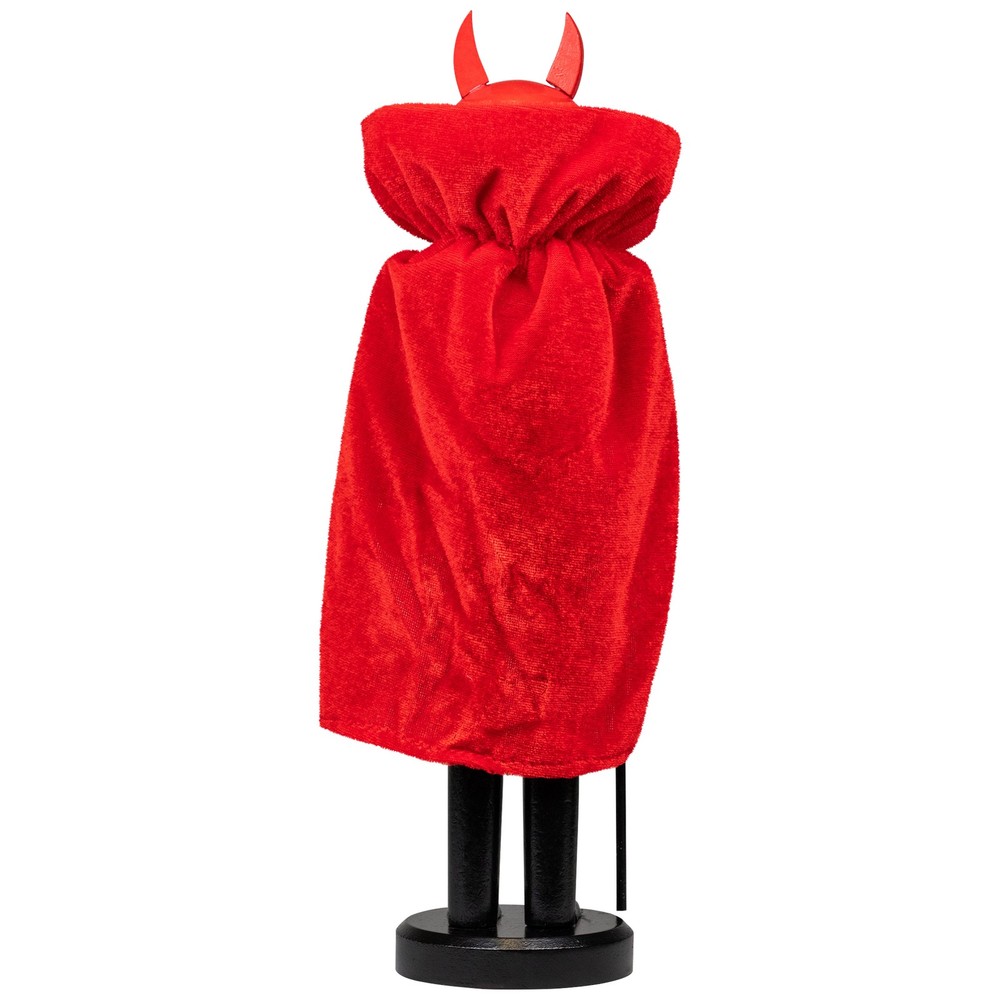 Northlight 14" Red Devil Wooden Halloween Nutcracker Holding a Pitch Fork