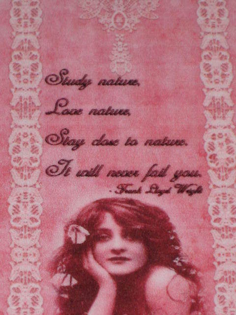 PRIMITIVE VICTORIAN STYLE LAMINATED BOOKMARK