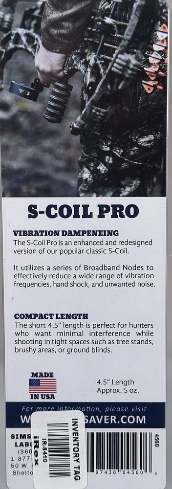 Limbsaver S-Coil Pro Compound Bow Stabilizer 4.5in - CAMO