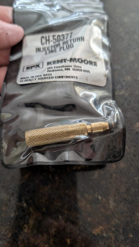 New Kent Moore Injector Return Line Plug Tool # CH-50377