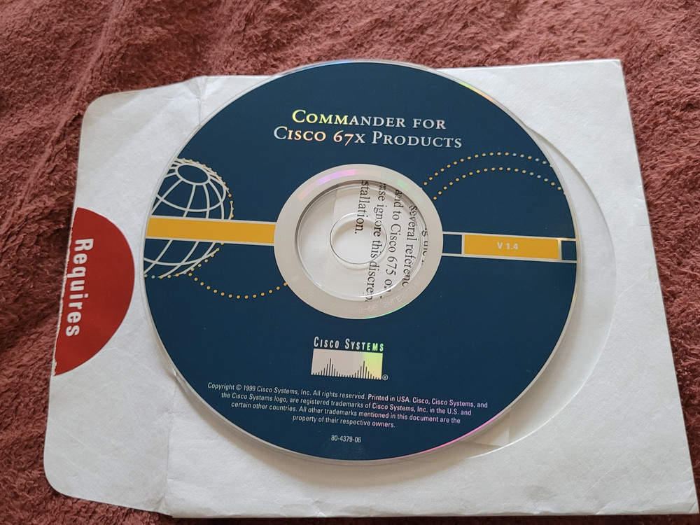 Commander for CIsco 678 DSL Modem Drivers Software CD-Rom