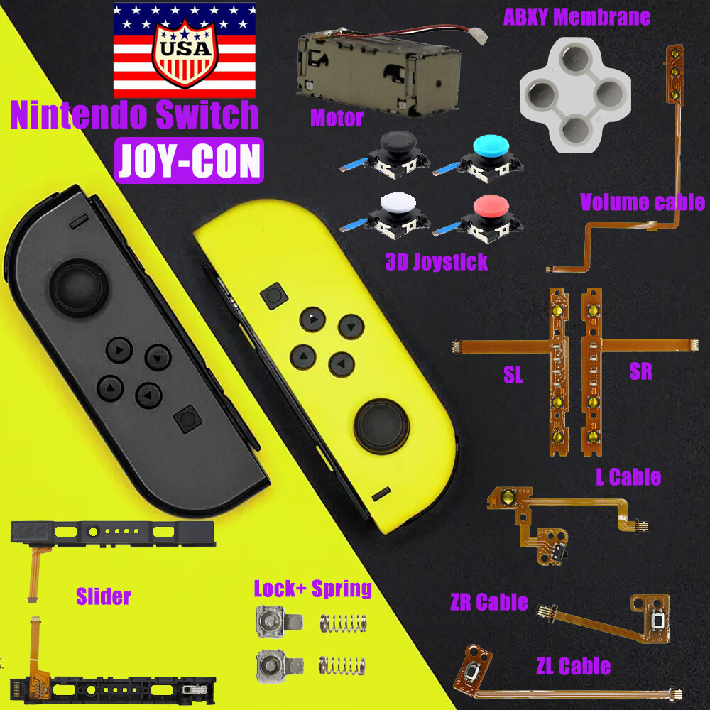 Lots Button Key Flex Cable Replacement Parts For Nintendo Switch Joy-Con Console