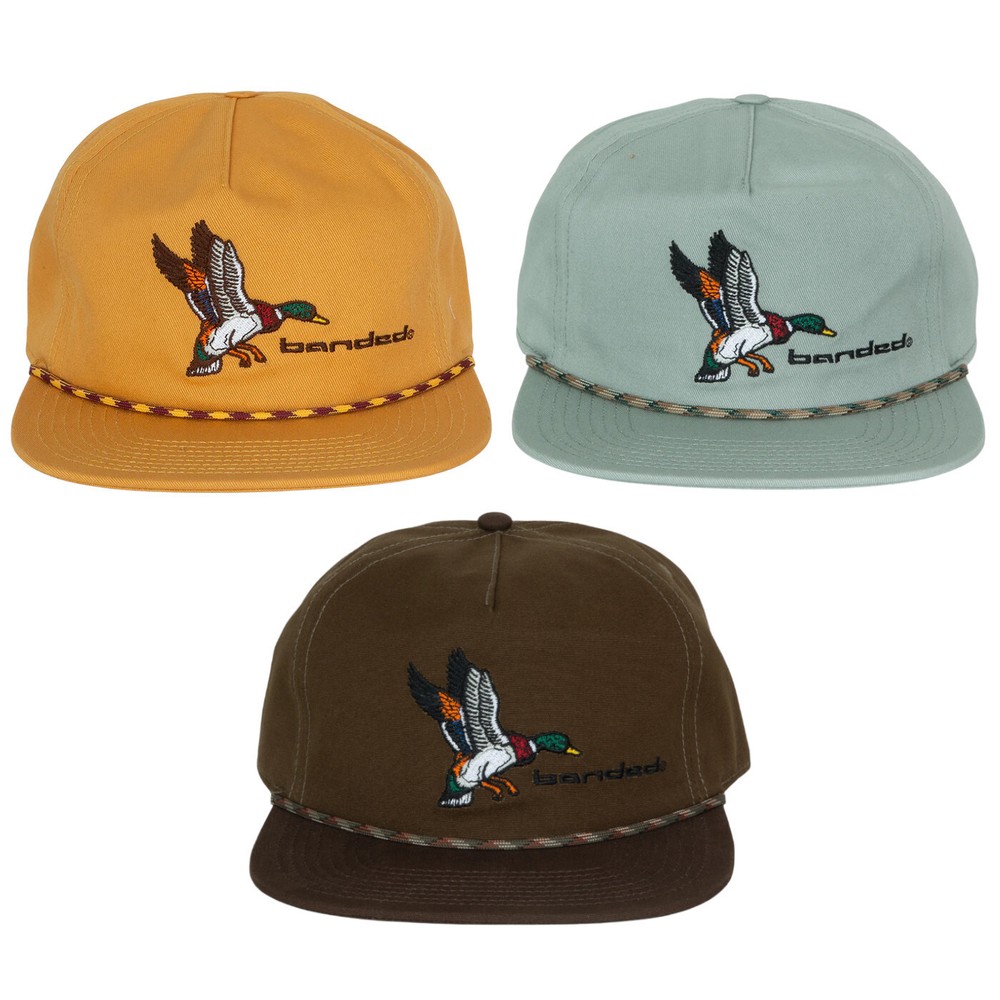 Banded Mallard Cap – Adjustable Snapback Hunting Hat
