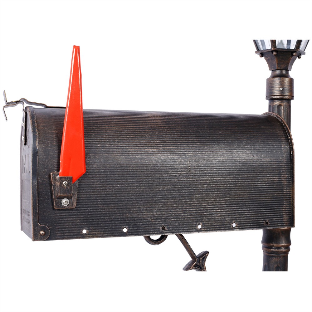 Mailbox/Post Solar Light Combo Kit Heavy Duty Cast Aluminum Postal Mail Box