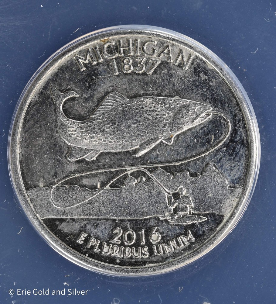 2016 Token Dan Carr Michigan Nickel ANACS MS 63