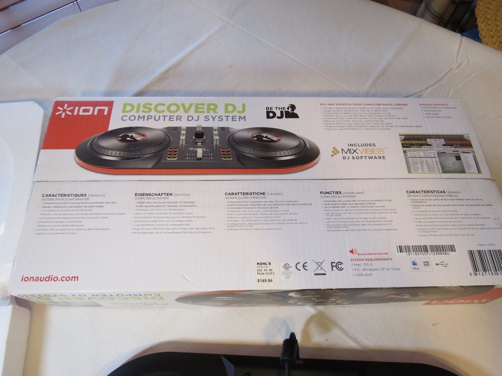 BE THE DJ discover computer system mixing ION scratch mixvibes software USB EUC