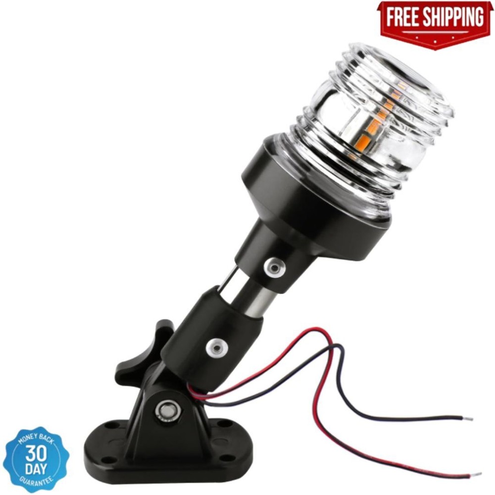 Boat Anchor Light White LED Stern Light for 12-24V Marine Use 3NM