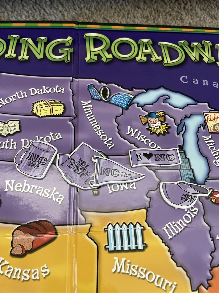 Learning Resources Reading Roadway Comprehension Board Game US Map Home School