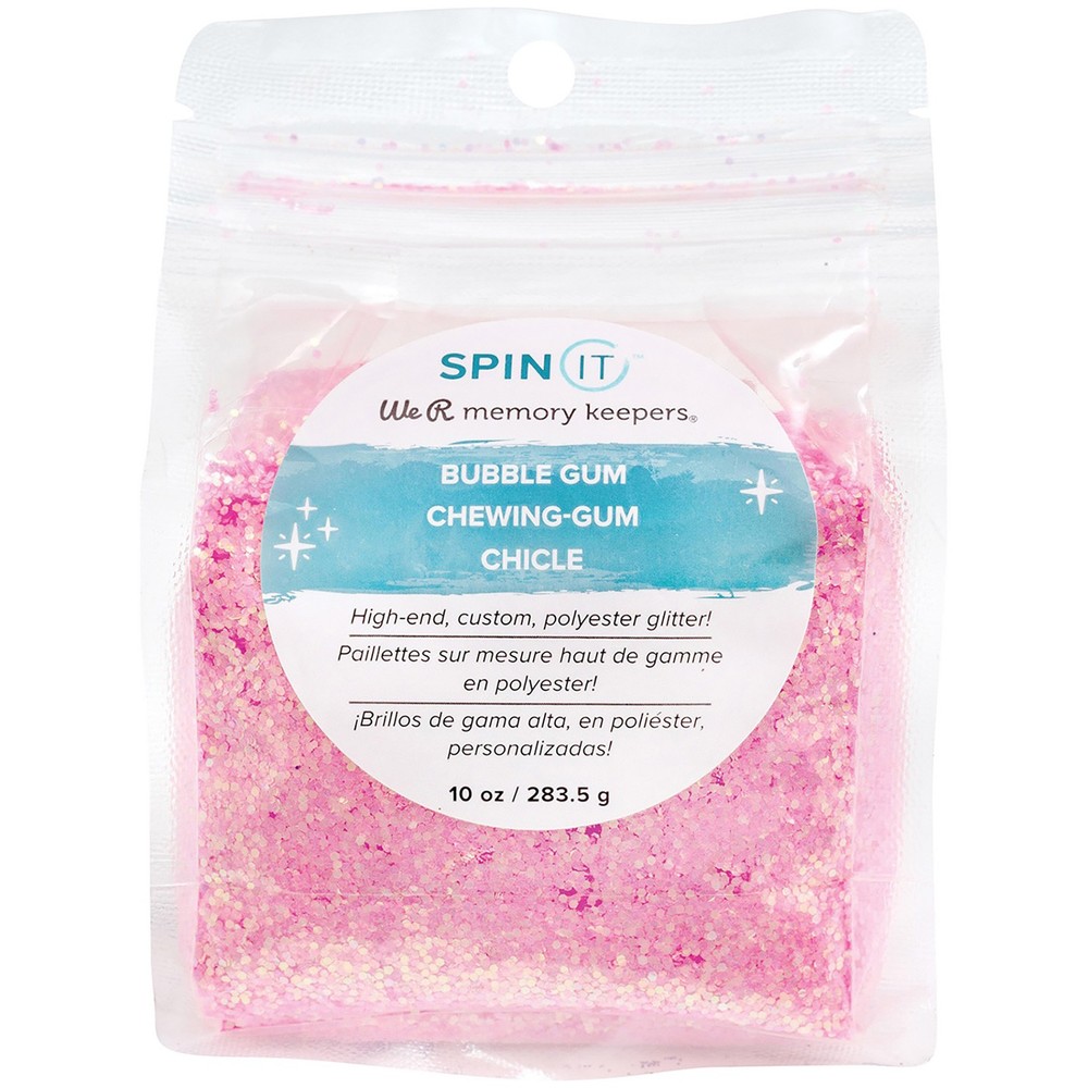 We R Spin It Fine Glitter 10oz-Bubble Gum - 2 Pack