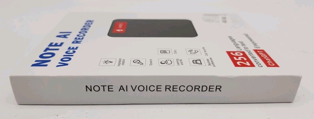 Note Ai Voice Recorder 256 Languages Converted To Text A3V/16G Bluetooth 5.2