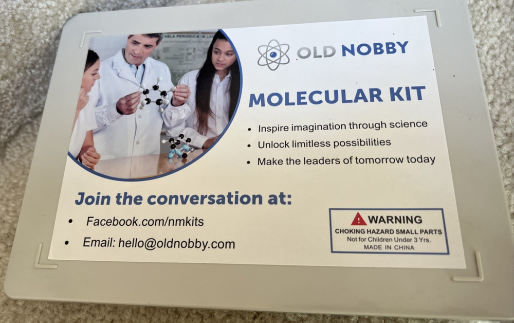 OLD NOBBY Molecular Model Kit (Learning Guide Included) NEW