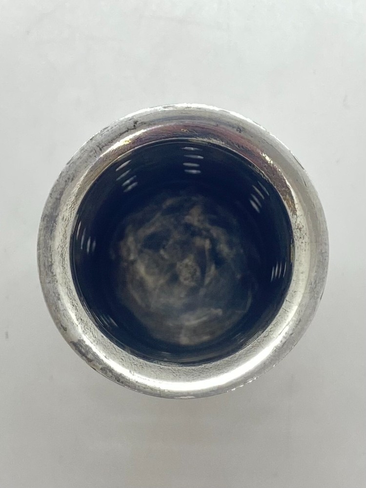 Vintage 800 Silver Perforated Insert, Marked 220 AL, Italian Craftsmanship