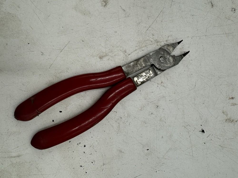 Blue Point GA-239 7" Red Handle Spark Plug Boot Puller Pliers Made in USA As Is