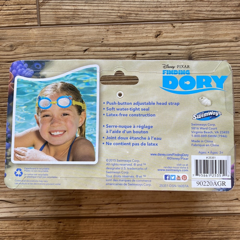 Swimways Disney PIXAR Finding Dory Swim Goggles NEW