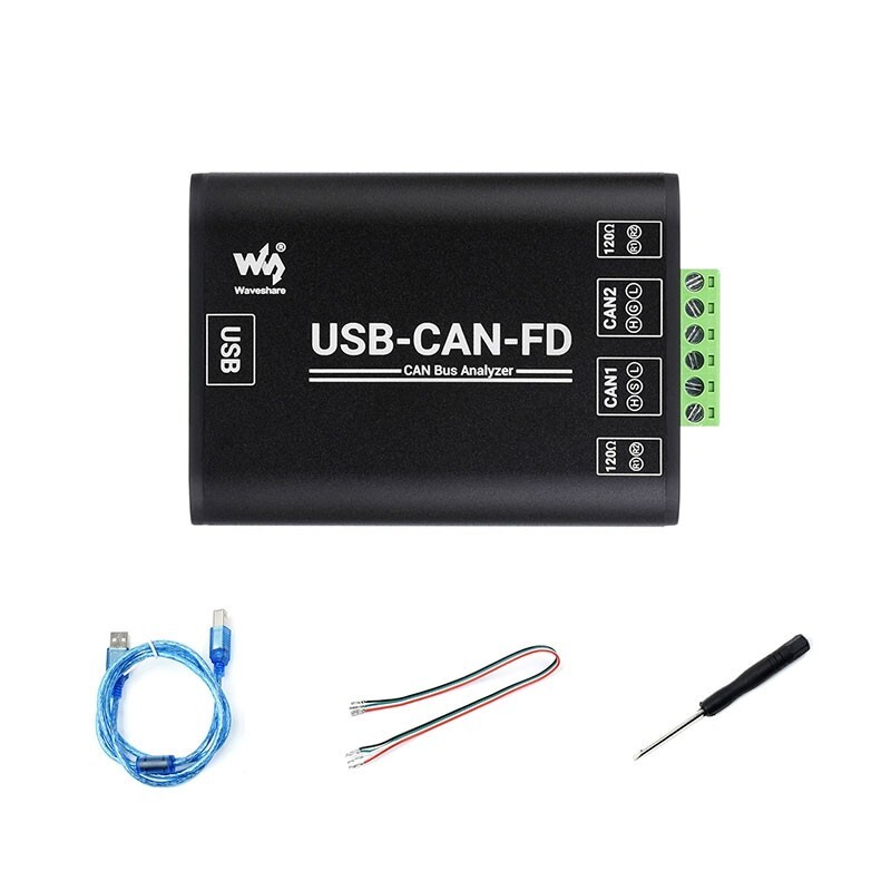 Waveshare USB-CAN-FD CAN Bus Analyzer USB to CAN Adapter Support CAN2.0A/B #HOT