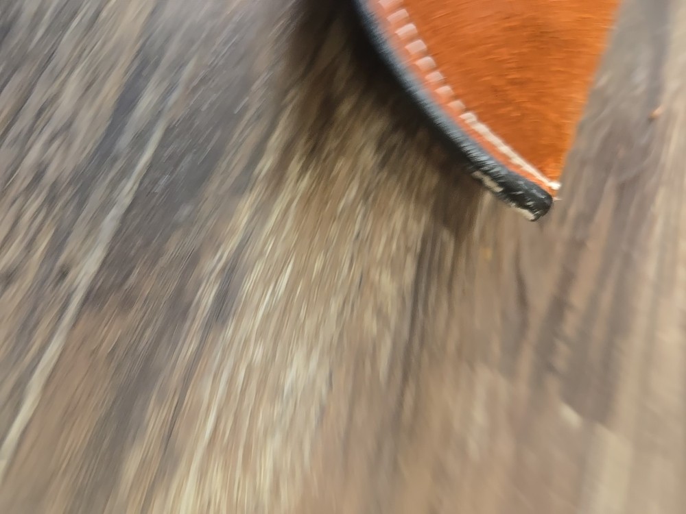 Vintage Leather Adjustable Gun Case With Bear