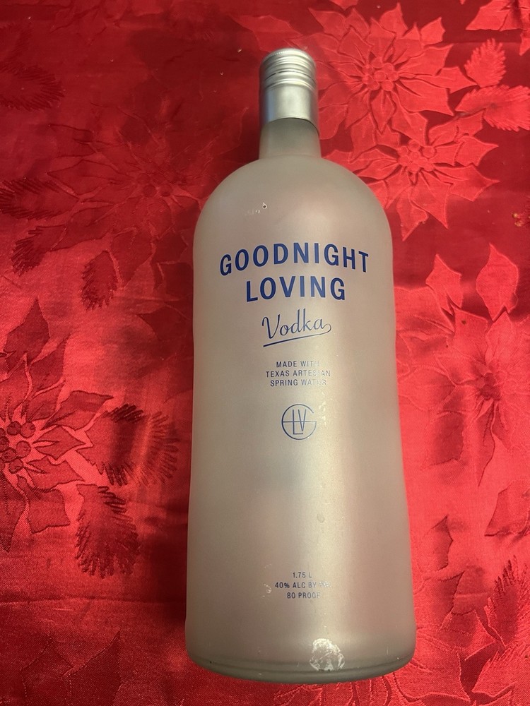 Goodnight Loving Vodka Empty Bottle