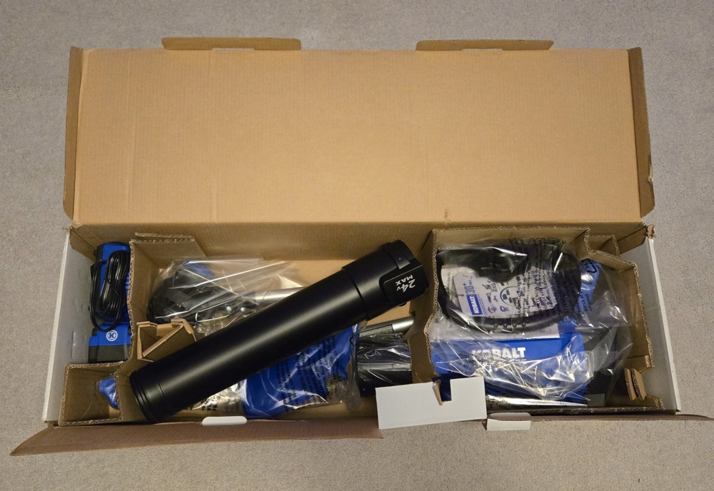 Kobalt 24-volt Cordless Battery String Trimmer and Leaf Blower combo w/batt&char