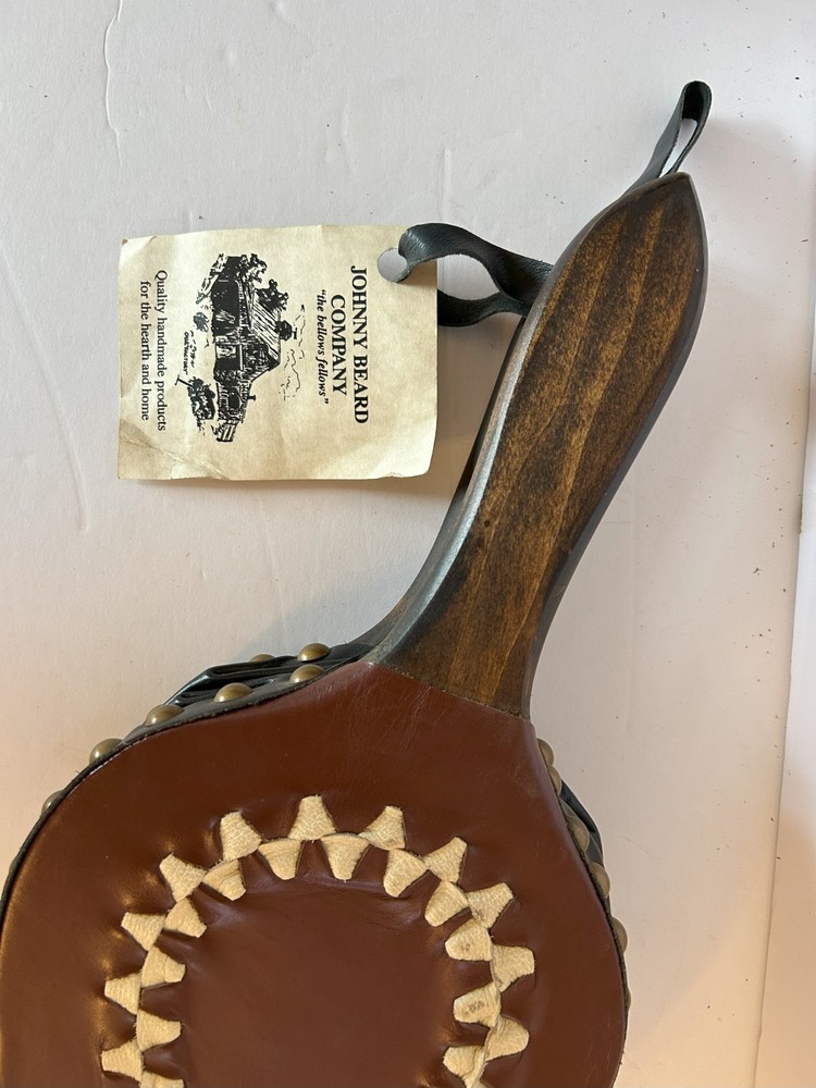 NEW - Johnny Beard Bellow - Solid Wood with Leather - Made in Oklahoma